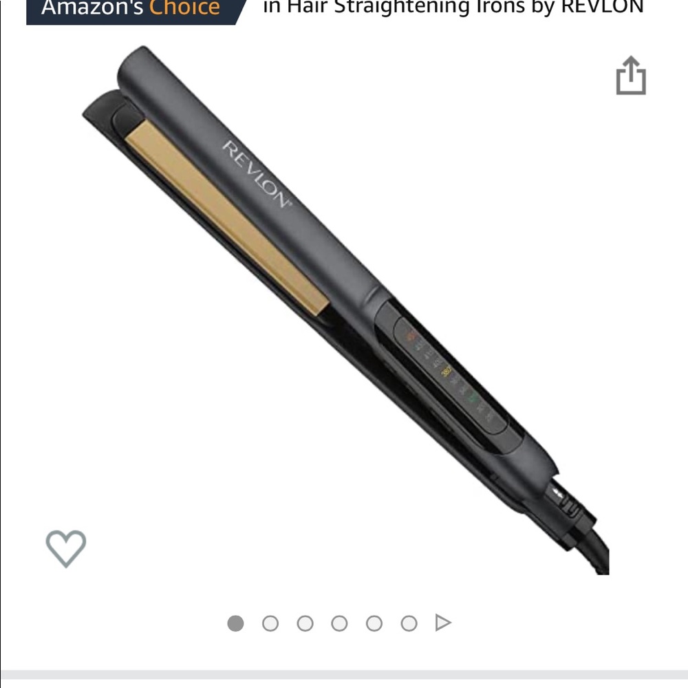 Revlon Smooth Brilliance Ceramic Hair Flat Iron | Smooth Glide and Ultra-Sleek S